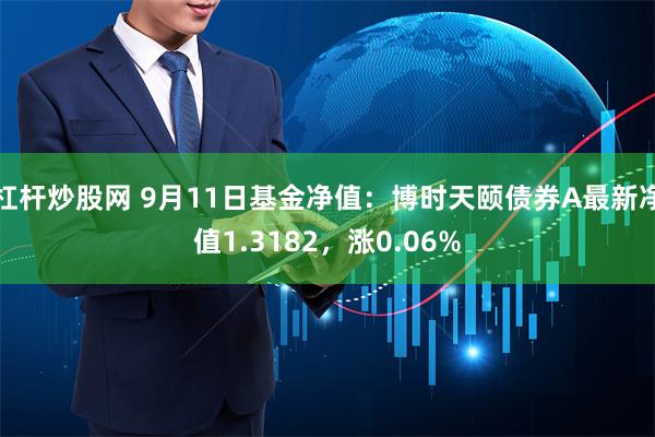 杠杆炒股网 9月11日基金净值：博时天颐债券A最新净值1.3182，涨0.06%