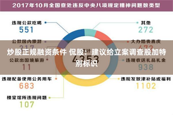 炒股正规融资条件 侃股：建议给立案调查股加特别标识