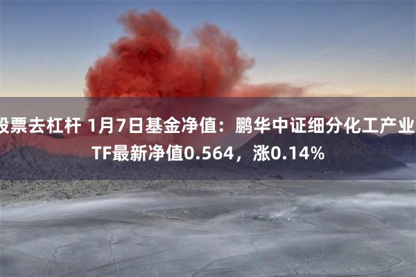 股票去杠杆 1月7日基金净值：鹏华中证细分化工产业ETF最新净值0.564，涨0.14%