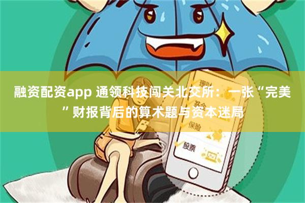 融资配资app 通领科技闯关北交所：一张“完美”财报背后的算术题与资本迷局